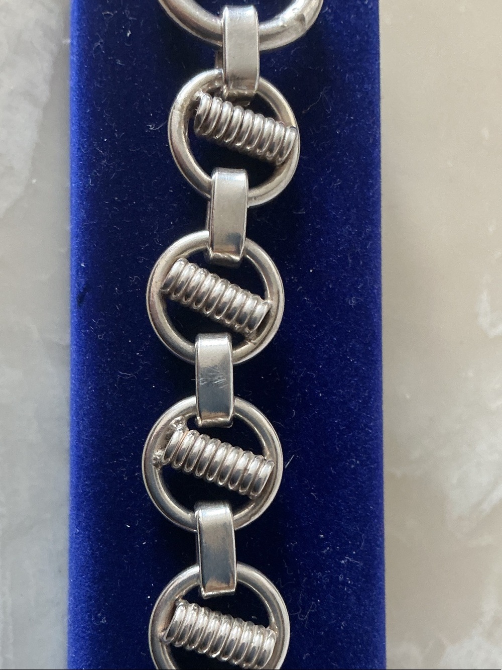 Silver Link Coil Bracelet - Women